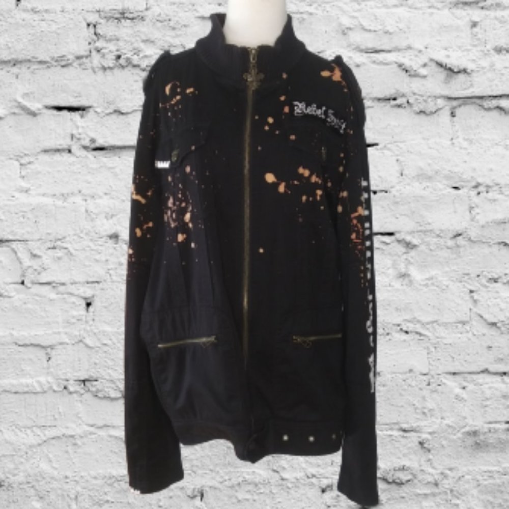 Rebel Spirit A royal way of life jacket XXL FLAWS  Rebel for life cool grunge